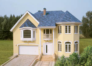 Використовується як покриття скатних дахів з ухилом скатів від 11,3 до 90 °