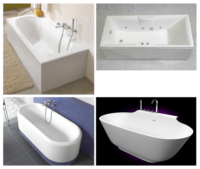 Деякі моделі кваріловие ванн дуже сильно візуально схожі на   чавунні ванни