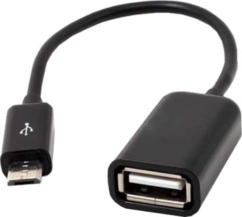 Даний перехідник дозволяє підключати до MiroUSB входу на телефоні пристрою зі звичайним USB кабелем (USB Type A)