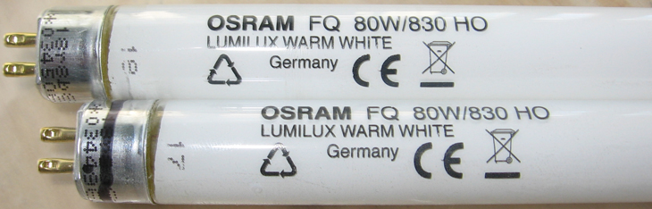 1 показано позначення лампи Osram