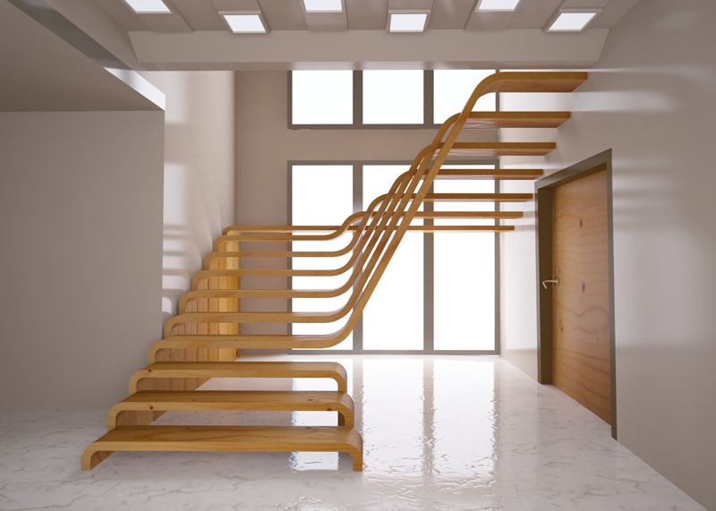 Універсальна гвинтові сходи на другий поверх економ класу підійде до різних сучасних інтер'єрів   З дерева можна створювати унікальні вироби   Метал також підходить для виготовлення унікальних конструкцій